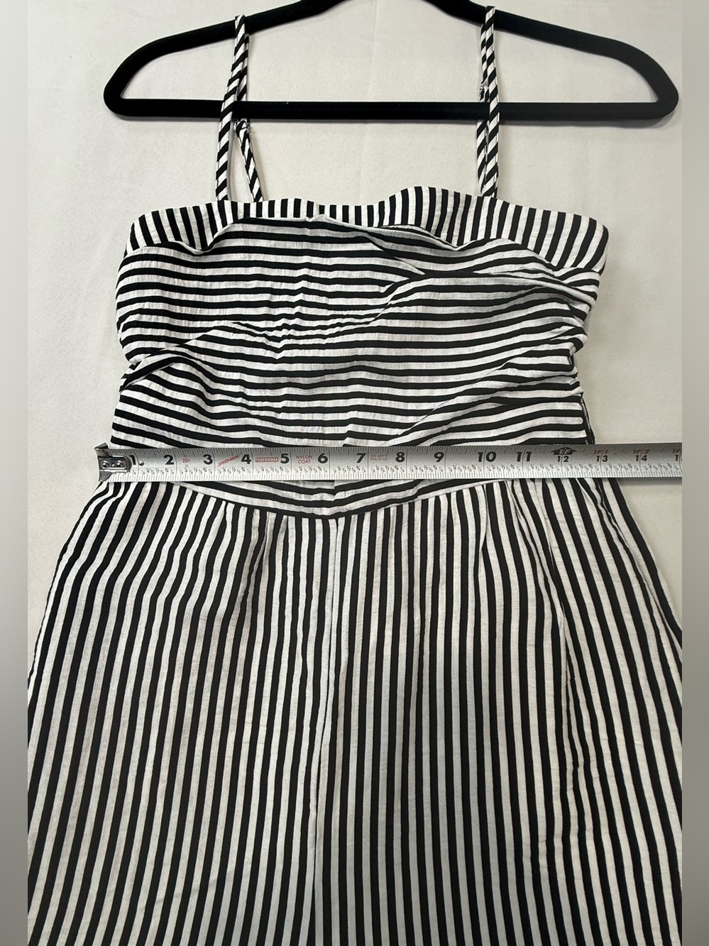 Cupshe Black & White Vertical Stripe Wide-Leg Jumpsuit - Picture 13 of 16